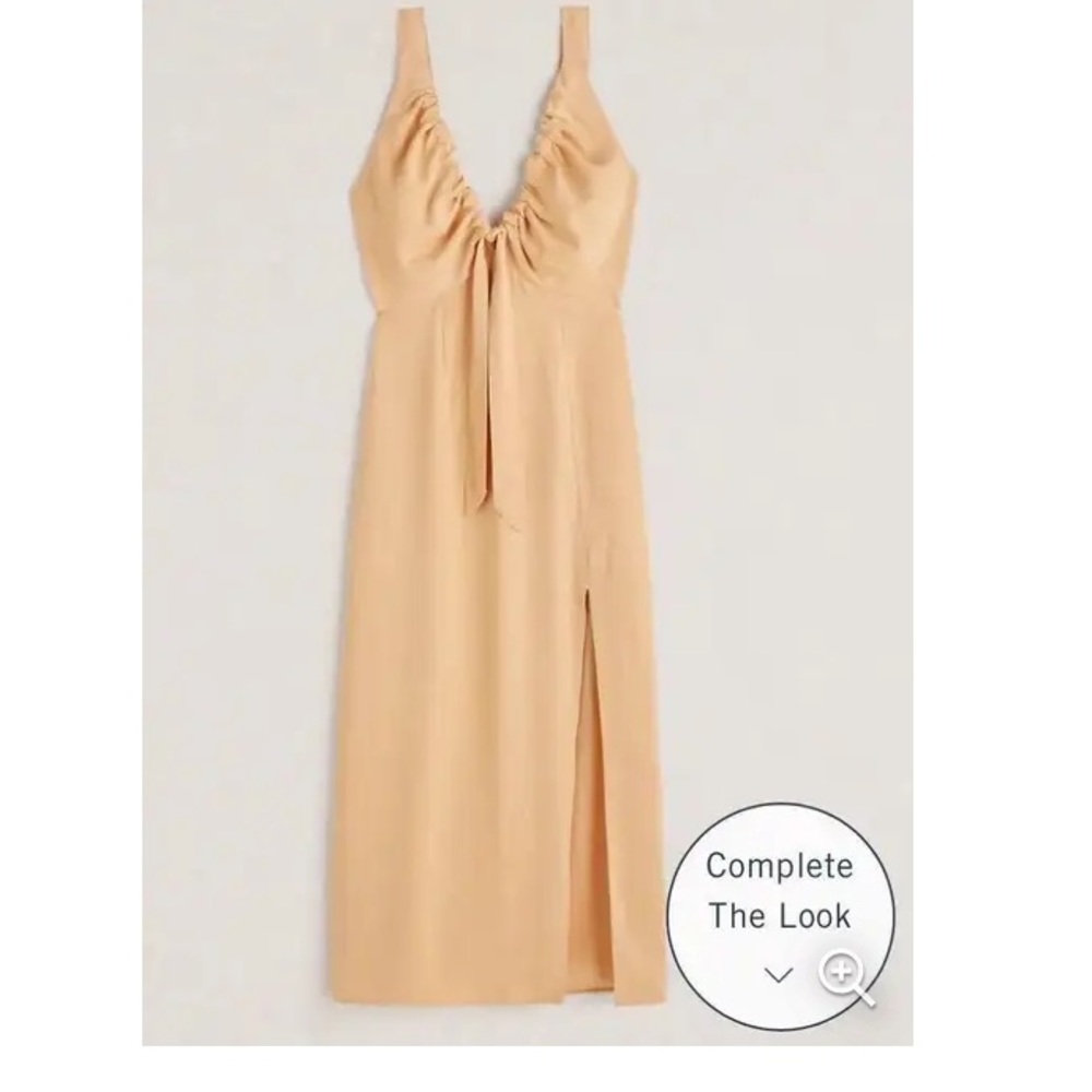 Abercrombie & Fitch cinch-neck midi dress XS